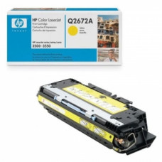 Заправка картриджа HP CLJ Q2672A (желтый) для принтера HP CLJ 3500, HP CLJ 3550